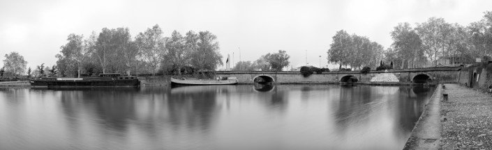 Photo panoramique Toulouse – Canal ponts jumeaux Photo panoramique Toulouse - Canal ponts jumeaux